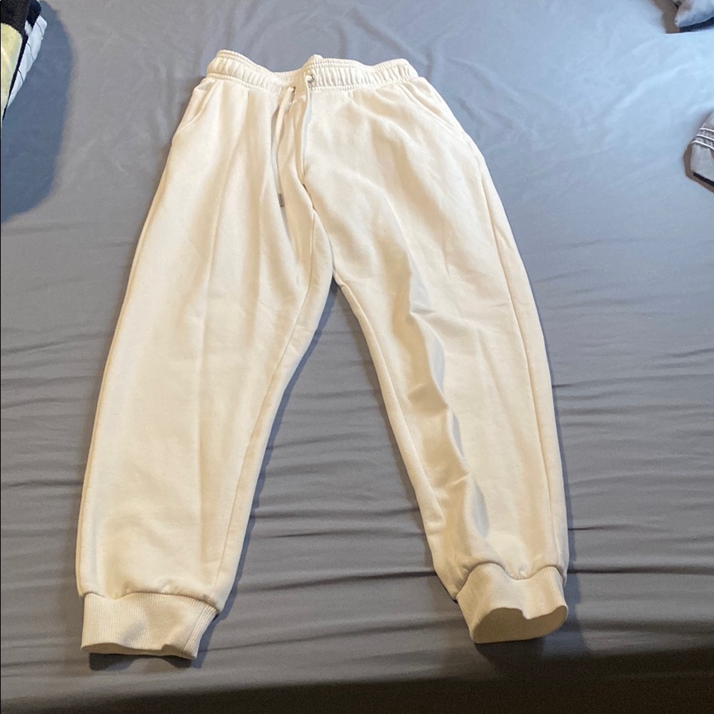 Classic White Jogger Pants